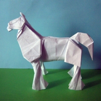 Origami Clydesdale Horse